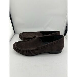Nordstrom Womens Suede Loafers Brown Size 7 Us